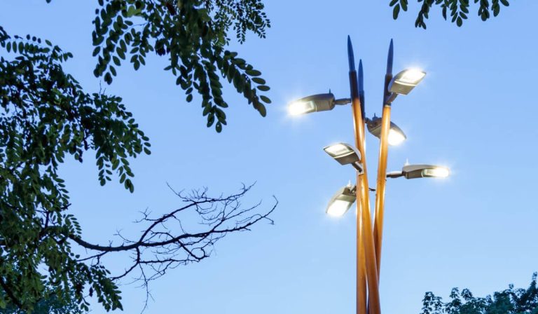 compound lighting pole